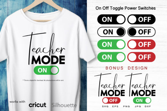 On Off Toggle Power Switches SVG Review
