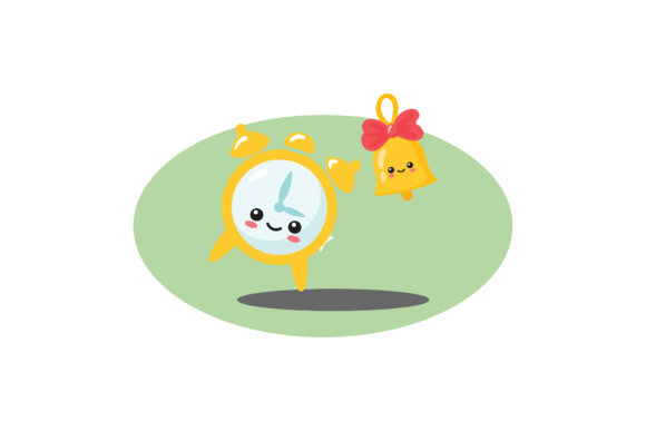 School Kawaii Bell and Clock Svg: An Embroidery Review