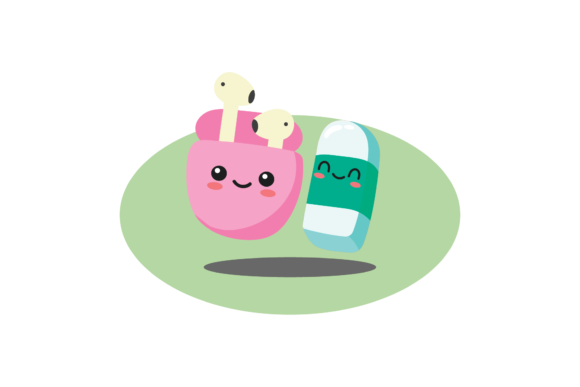 School Kawaii Earphone and Eraser Svg Review